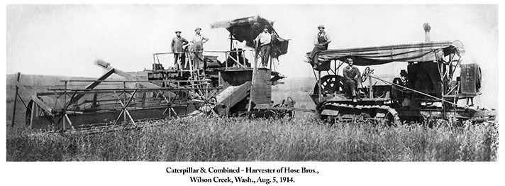 before and after picture of old farm equipment - photo retouching by web developer Sheldon Ball