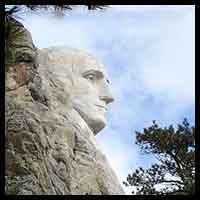 thumbnail pic of George Washington monument on Mount Rushmore